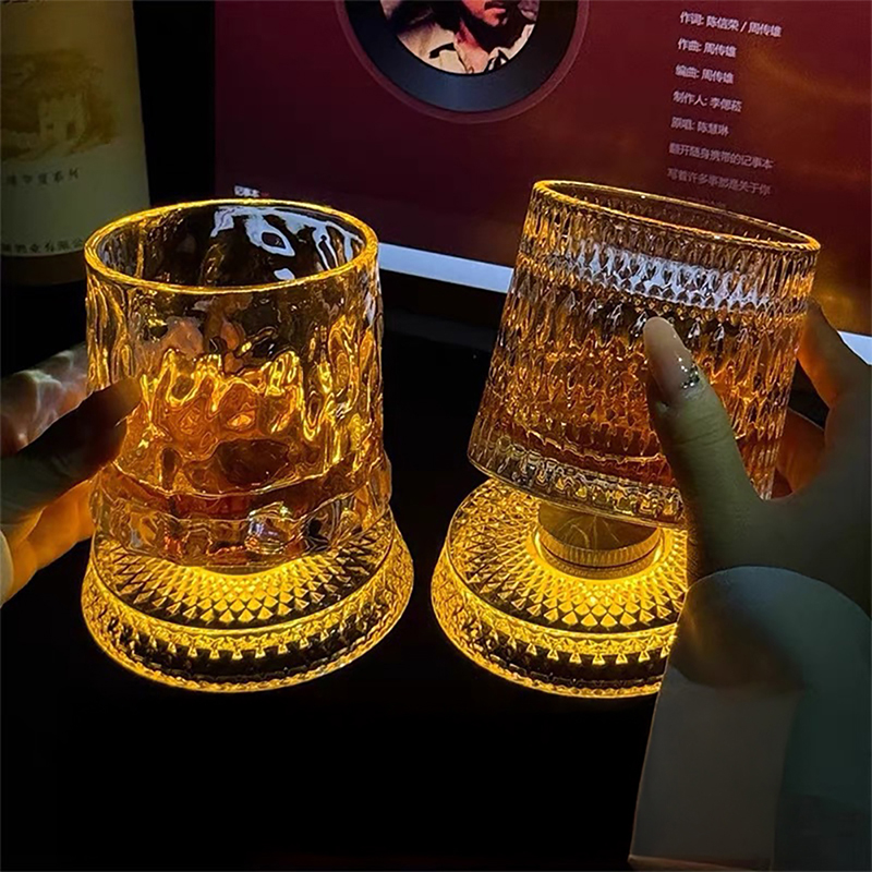 360° Rotating Whiskey Glass wi - Old Fashioned Glass review and price