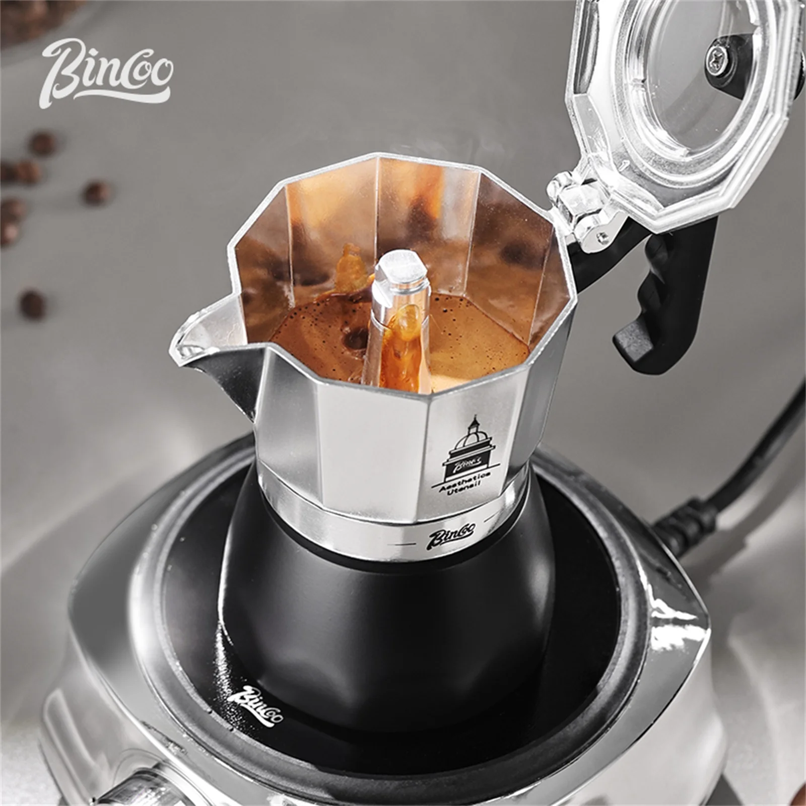 BINCOO Double Valve Moka Pot，E - Home Barista review and price