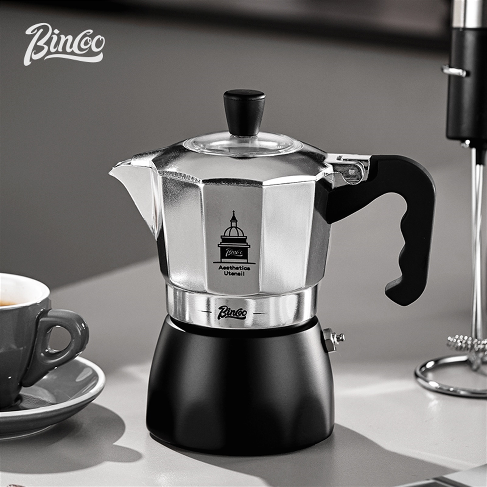 BINCOO Double Valve Moka Pot，E - Home Barista review and price