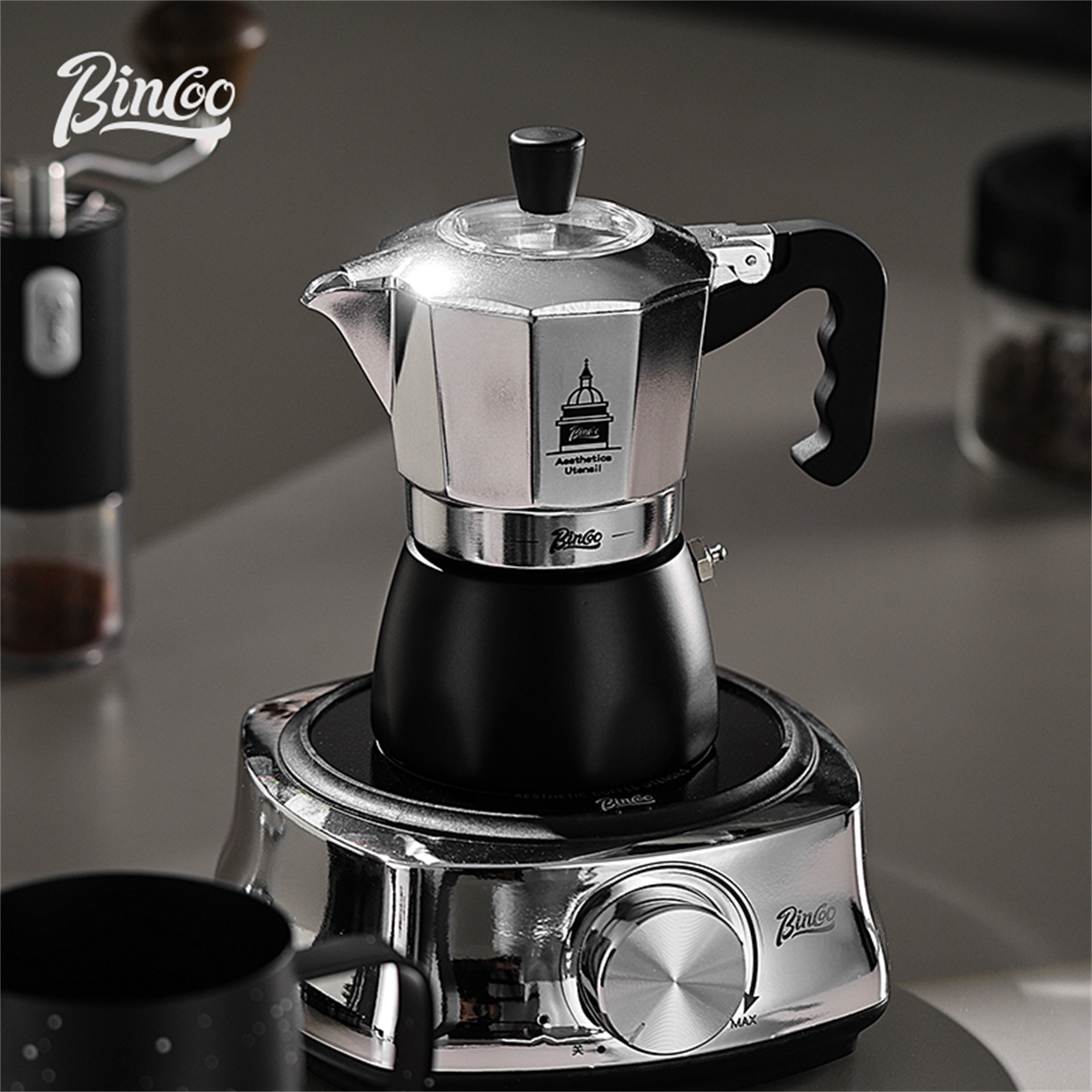 BINCOO Double Valve Moka Pot，E - Home Barista review and price