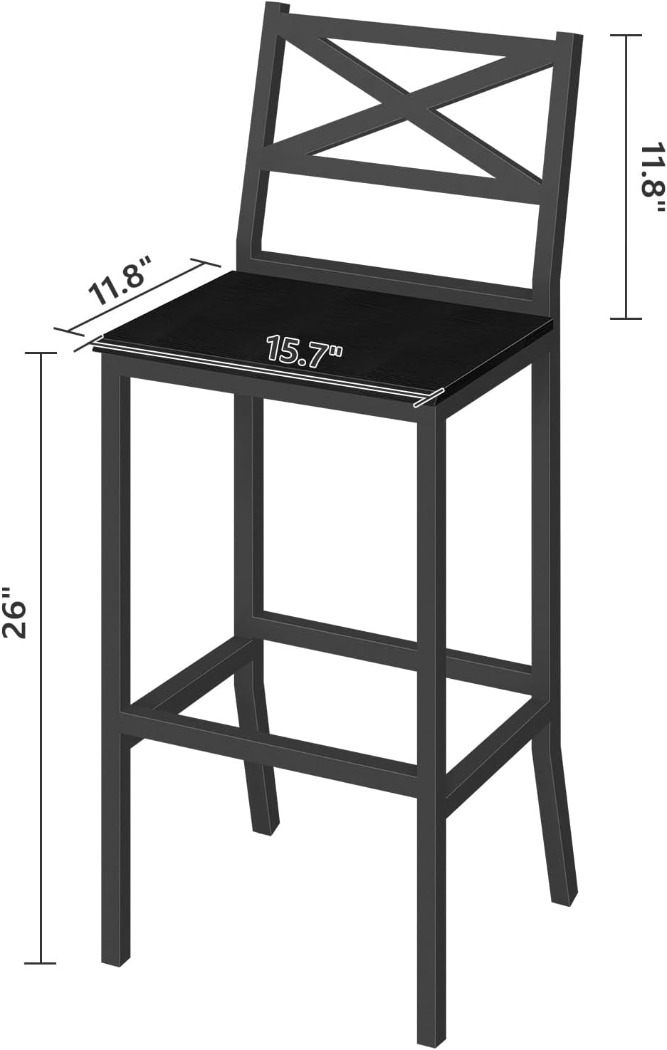 Bar Stools, Set of 2 Bar Chair - Home Bar Stools review and price