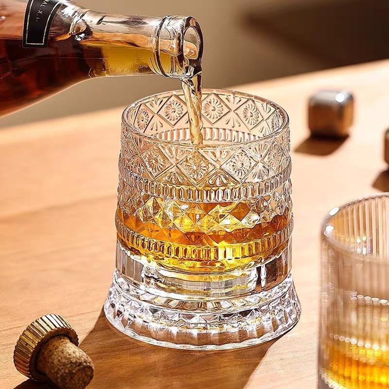 360° Rotating Whiskey Glass wi - Old Fashioned Glass review and price
