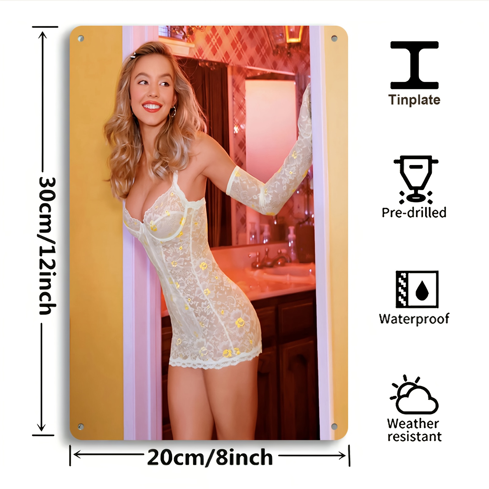 Sydney Sweeney Euphoria Metal  - Home Bar Sydney review and price