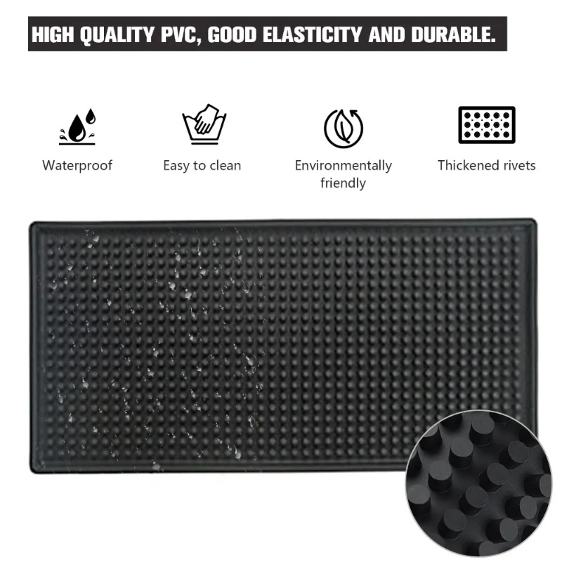 Bar Mat Rubber Dish Drying Mat - Home Bar Setup review and price