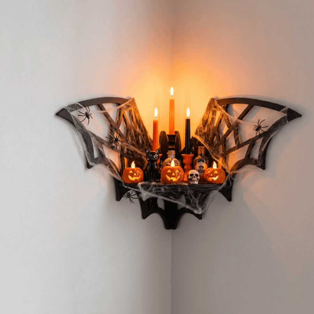 Wooden Bat Corner Shelf Hollow - Home Bar Shelf review and price