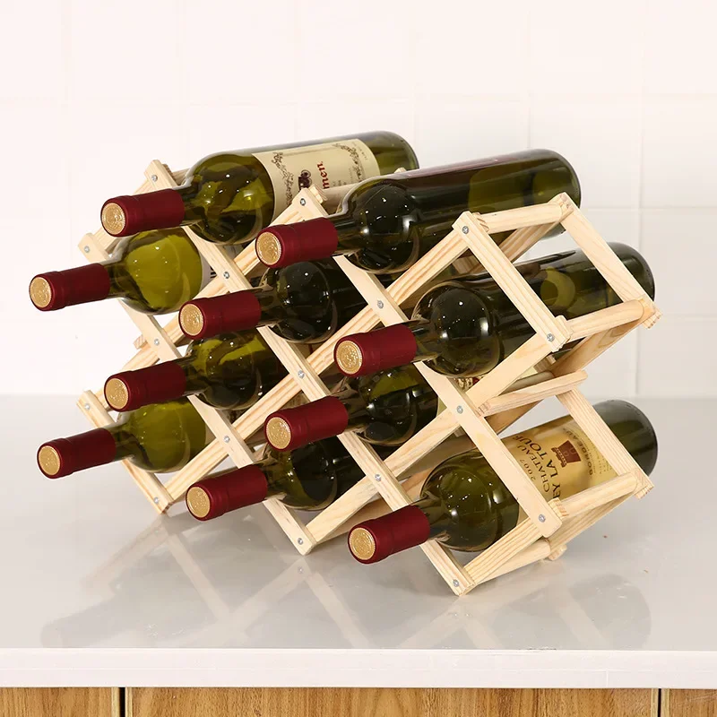 Collapsible Wooden Wine Racks  - Home Bar Setup review and price