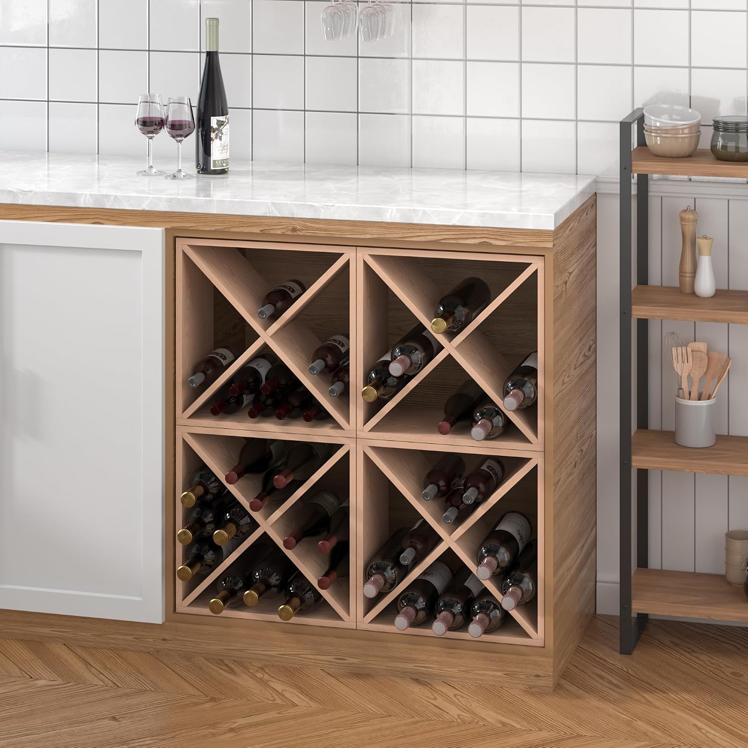 96 Bottle Wine Rack Countertop - Home Bar Shelf review and price