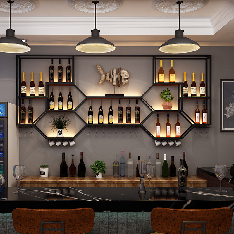 Metal Shelves Wine Cabinet Liv - Home Bar Shelf review and price