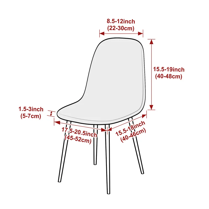 1PC Jacqaurd Shell Chair Cover - Home Bar Lounge review and price